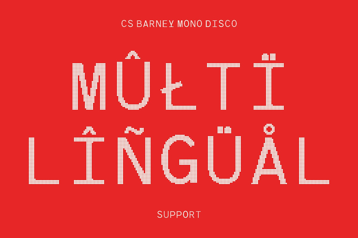 CS Barney Mono Disco, a Sans Serif Font by Craft Supply Co. (Photo 5 of 8)