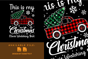 This Is My Christmas Movie Shirt PNG