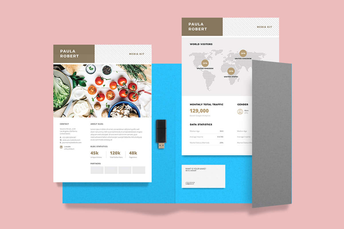 Media Kit for Blogger, a Social Media Template by ariodsgn (Photo 3 of 4)