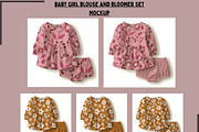 Baby Blouse and Bloomer Set Mockup, a Hoody Mockup by Nora Gad (Thumbnail 9 of 21)