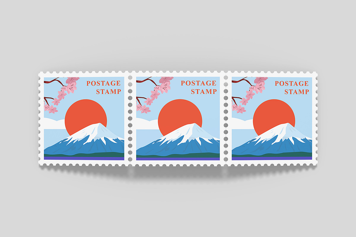 Square Postage Stamp Mockup Bundles, a Flyer Template by Graphic Aesthetic (Photo 18 of 24)