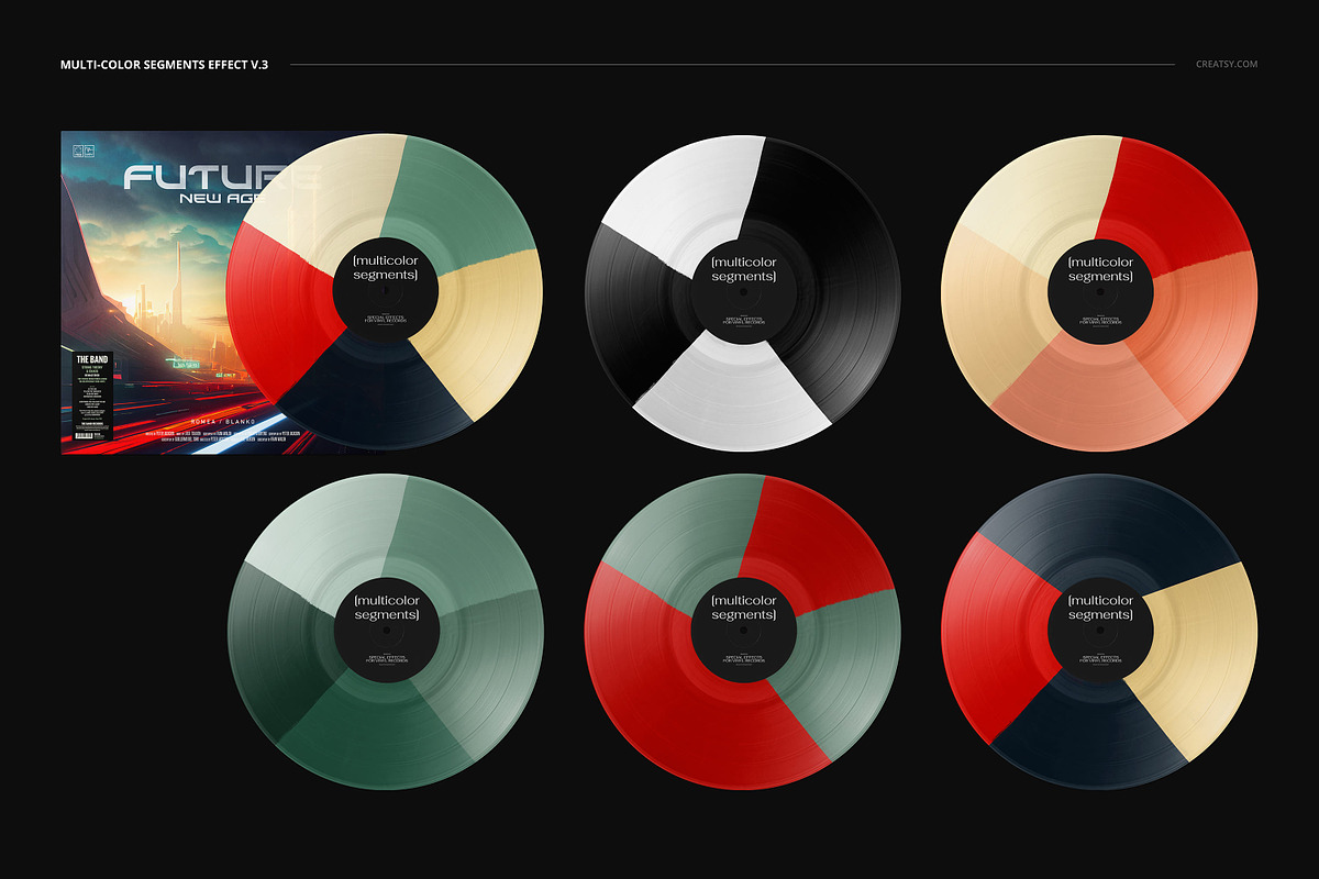 Vinyl Record & Cover Mockup Set, a Merchandise Mockup by creatsy5 (Photo 47 of 54)