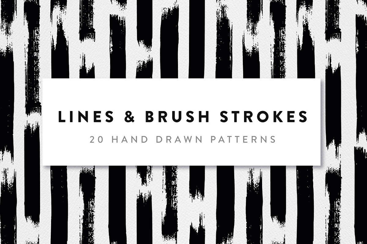 Lines and Brush Strokes, a Pattern Graphic by Type and Graphics Studio (Photo 1 of 7)