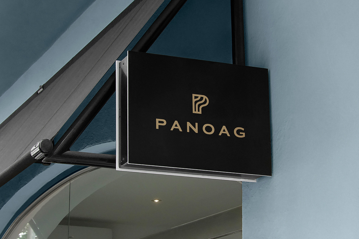 Logo Mockup Black Hanging Sign, an Advertising Mockup by Asylab (Photo 4 of 5)