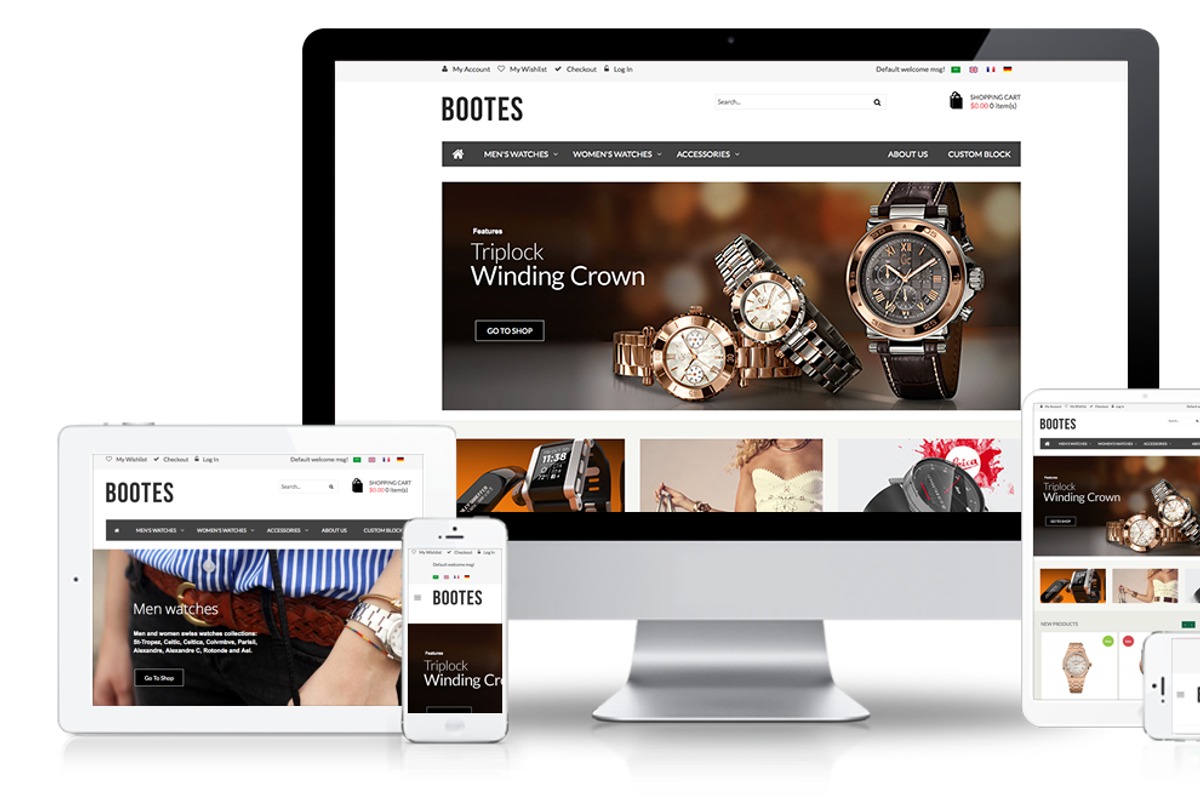 Responsive magento theme MT Bootes, a Bootstrap Template by zootemplate (Photo 2 of 2)