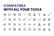 200 Modern UI-UX Icons for Apps, Web, an Outline Icon by Icons Drop (Thumbnail 4 of 8)