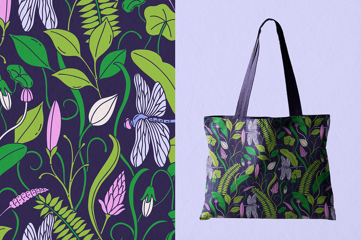 Wild Garden Vector Collection, a Pattern Graphic by rouxsupplyco (Photo 11 of 13)