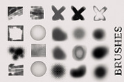 RETRO SET Effects Brushes Gradients, a Brush Add-On by Alexiva (Thumbnail 5 of 10)