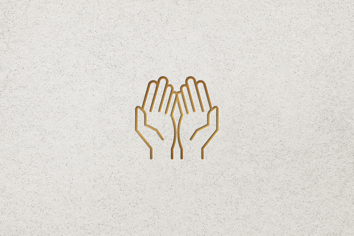 Minimalist Praying Hands Logo, a Branding & Logo Template by Luxury Logos (Photo 4 of 4)
