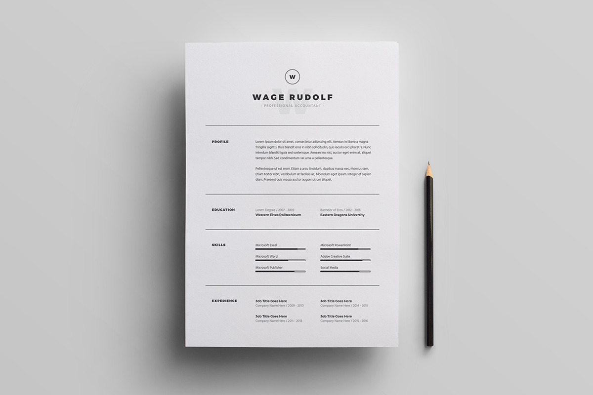 Resume / CV Template, a Resume Template by Page Craft (Photo 3 of 5)