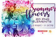 Summer flowers, photoshop painting, a Decorative Illustration by Allween (Thumbnail 1 of 13)