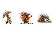 Woodland Animals Spring Floral Clipa, an Illustration by Dream Creation (Thumbnail 5 of 5)