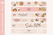 Editable ETSY shop branding kit, a Branding & Logo Template by Chakraborty Design (Thumbnail 4 of 9)