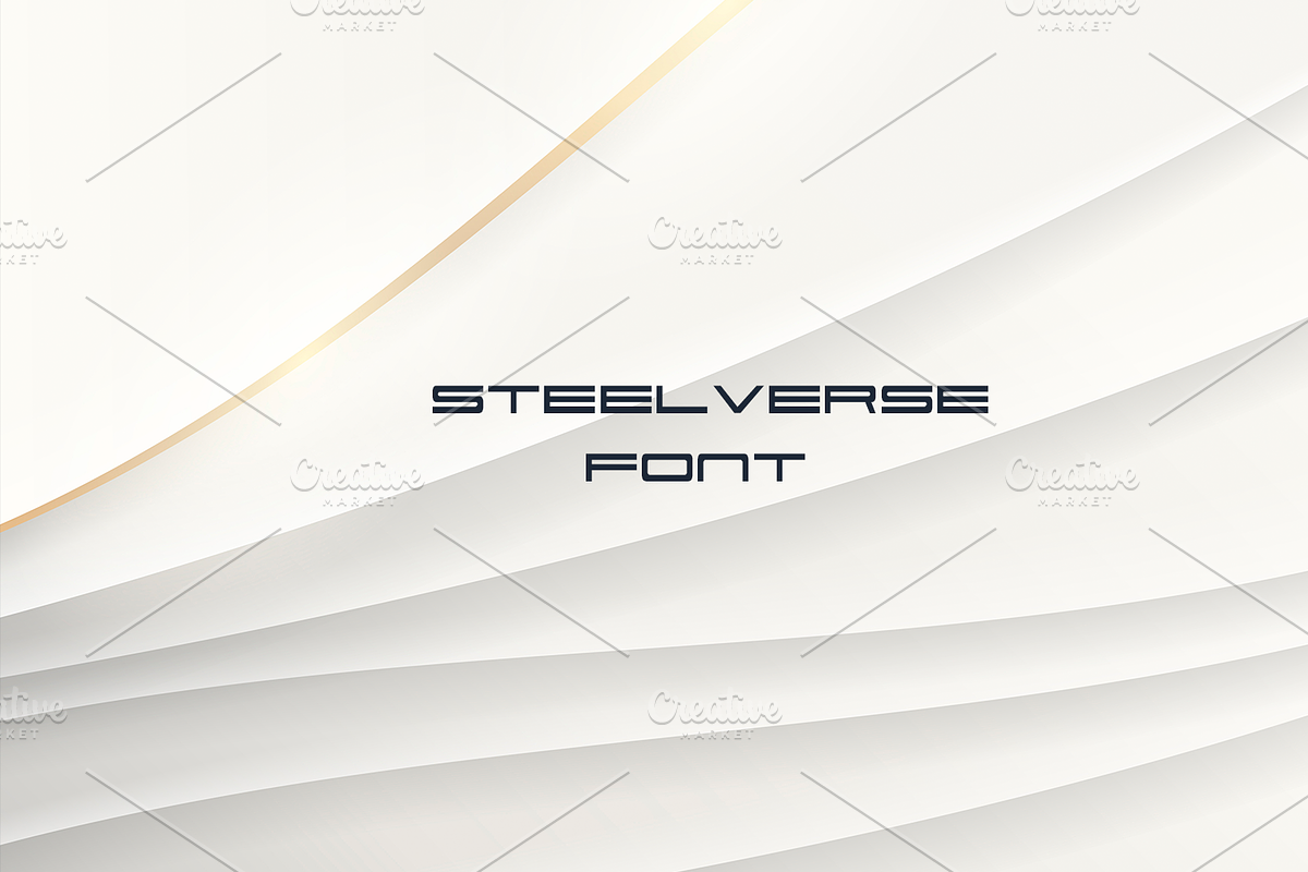 Steelverse font-Regular-0100-25, a Font by canve (Photo 1 of 2)