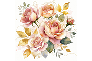 Whimsical Roses Valentine clipart, a Seasonal Illustration by Creative design (Thumbnail 6 of 7)