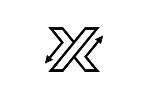Letter X Arrows Logo, a Branding & Logo Template by Buqancreative