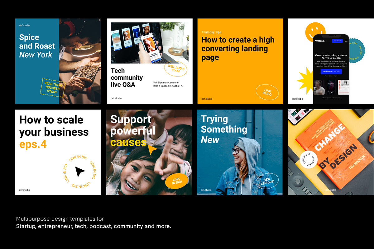 Startup Social Media Pack + Stories, a Social Media Template by Def Studio (Photo 6 of 10)