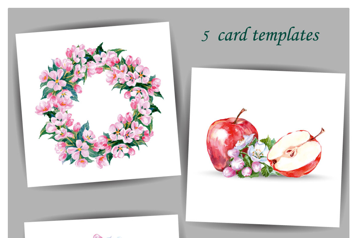 Watercolor apples., an Object Graphic by Gulnara Khadeeva (Photo 3 of 4)
