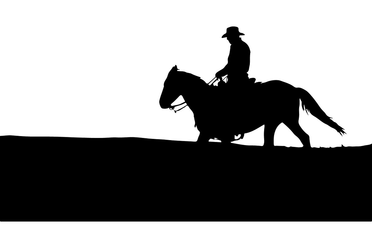 Cowboy Horse Rider SVG Bundle, a Graphic by Creativeshirt (Photo 4 of 13)