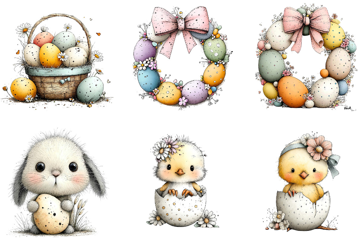 Easter Clipart Violet Easter, an Illustration by Sublimation Artist (Photo 7 of 7)