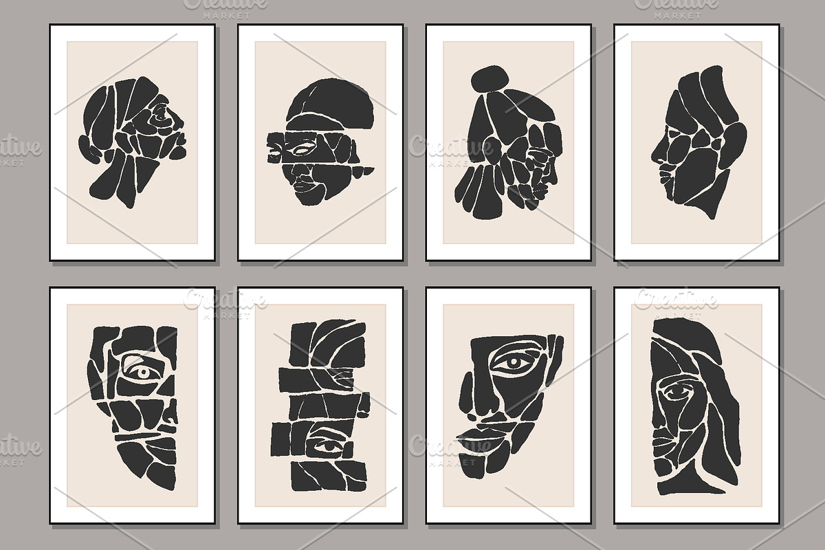 Woman Surreal Face Posters, an Object Graphic by C Design Studio (Photo 16 of 17)