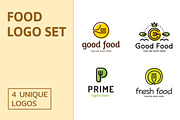 Food Logo Set, a Branding & Logo Template by Falcon eye (Thumbnail 1 of 7)