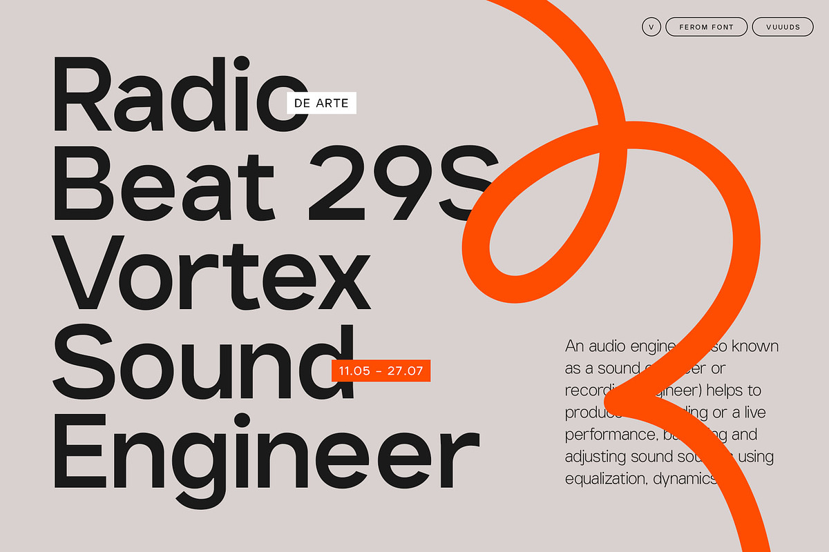 Ferom, a Sans Serif Font by vuuuds (Photo 9 of 12)