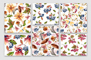 Autumn botanical seamless patterns, an Illustration by Kate Lanbina (Thumbnail 5 of 13)