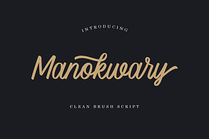 Manokwary - Clean Brush Script