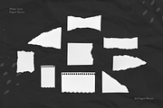 44 White Ripped Paper Pieces, a Texture Graphic by Ksuview (Thumbnail 4 of 5)