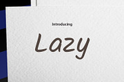 Being Lazy, a Script Font by da_only_aan (Thumbnail 1 of 6)