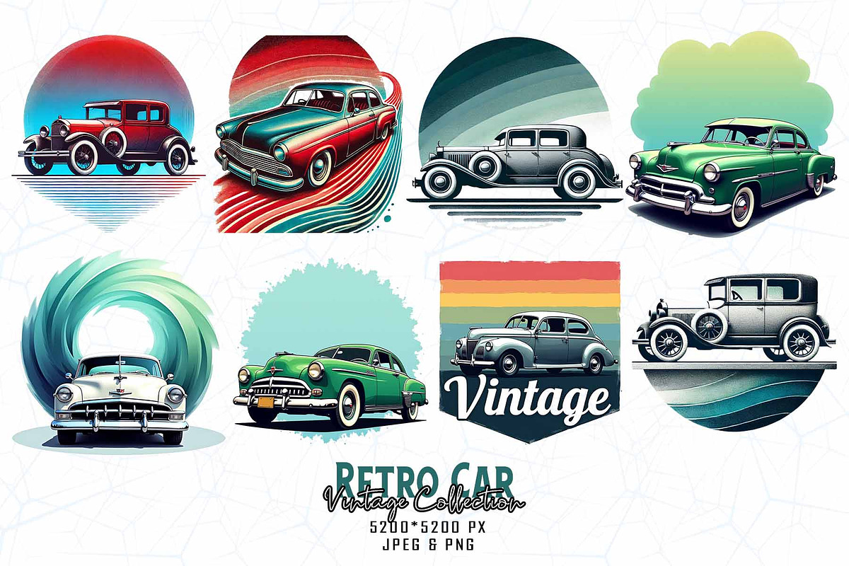 80 Groovy Vintage Car Lover T-shirt, an Illustration by Sofia's Fashion (Photo 8 of 9)