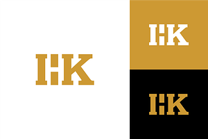 Logo Letter HK Simple Minimalist