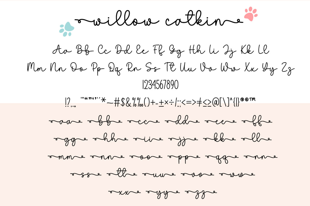 Willow Catkin Duo, a Handwritten Font by DN Creative (Photo 6 of 8)