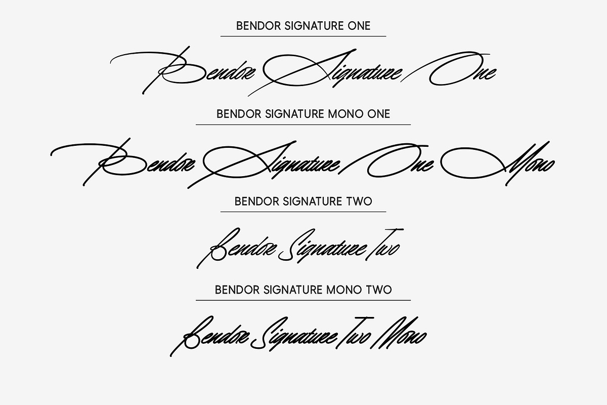 Bendor Signature, a Script Font by Lemonthe (Photo 3 of 11)