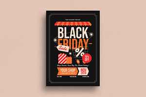 Black Friday Sale Flyer, a Flyer Template by VectorVactory