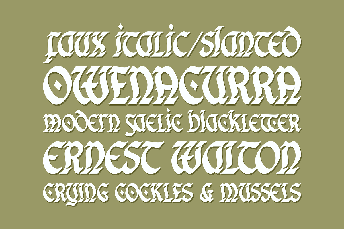 Eachtra | Modern Blackletter Font, a Blackletter Font by Twicolabs Fontdation (Photo 4 of 8)