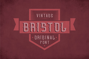 Bristol Vintage Label Typeface