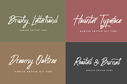 Hunter Skyfar- Dry Brush Script, a Script Font by FHFont (Thumbnail 7 of 12)