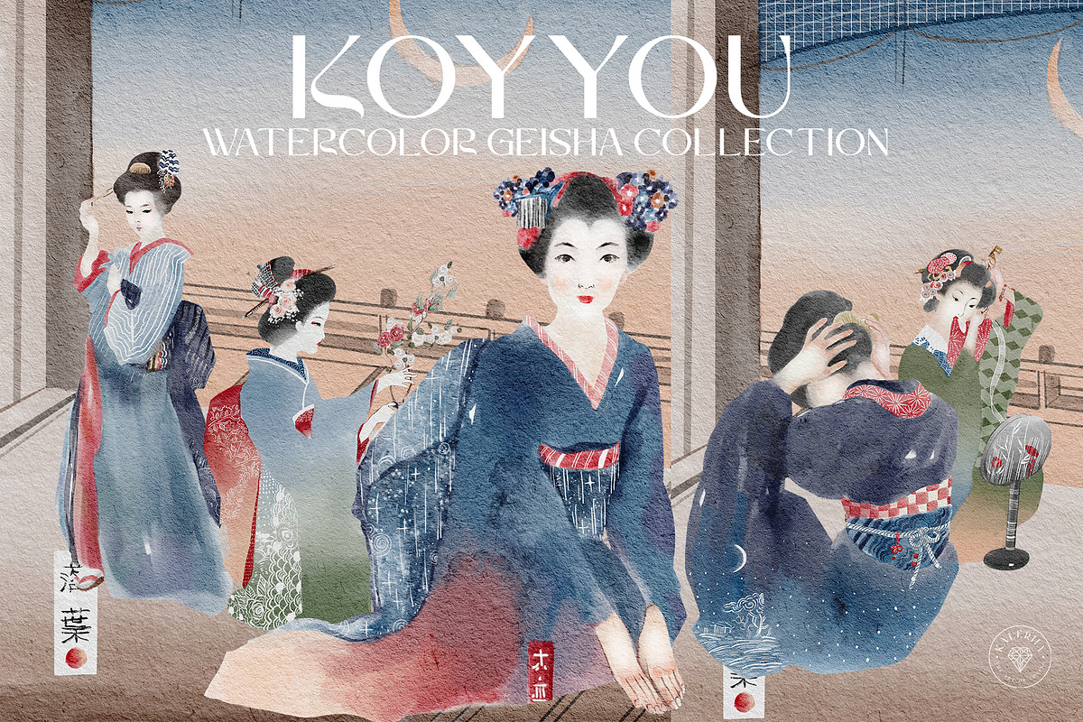 KOUYOU - Japanese Geisha Collection, a Person Illustration by Kaleriia (Photo 1 of 12)