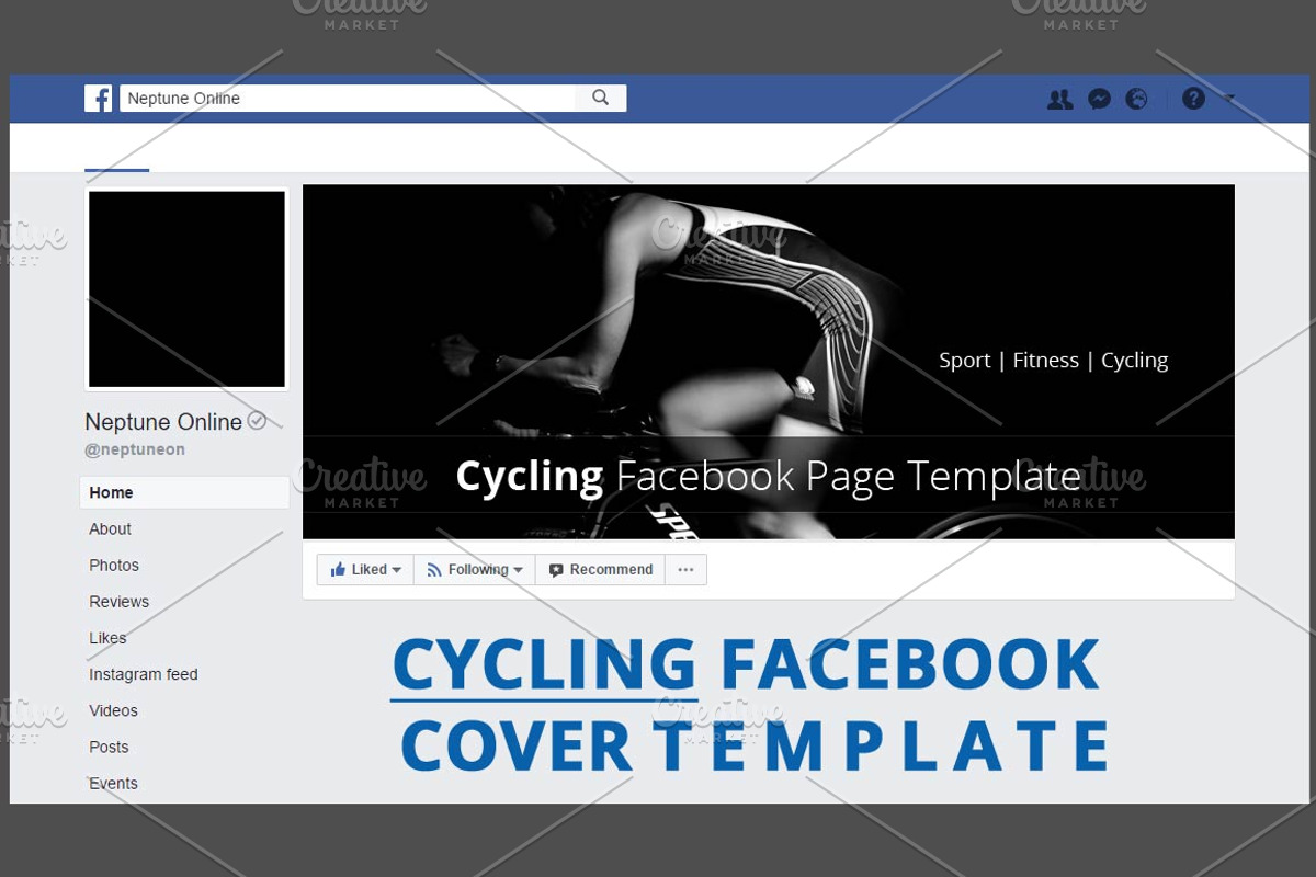 Classic Cycling Facebook Page Cover, a Social Media Template by NeptuneDesign (Photo 2 of 2)