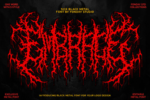 Embrace Death Metal Font