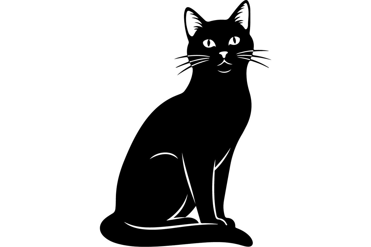 Cute Cat Silhouette Mega Vector Bund, an Animal Illustration by Designer_Momina (Photo 27 of 34)