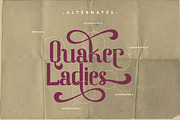 Quaker Ladies - Decorative Classic F, a Serif Font by PutraCetol Studio (Thumbnail 9 of 11)