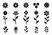 16 elegant black floral silhouettes, an Illustration by Amazin_art (Thumbnail 17 of 17)
