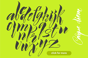 Calligraphic typeface