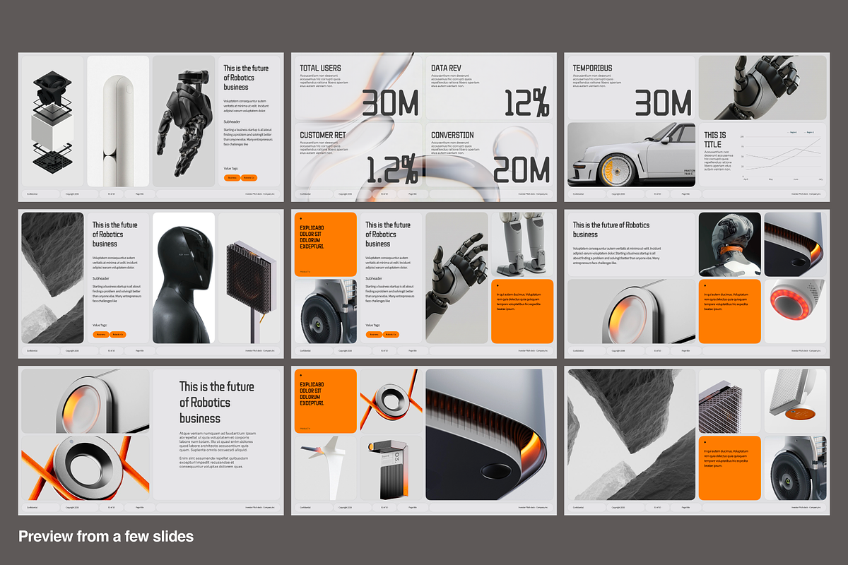 Pitch Deck Robotics, a Presentation Template by Oday Noon (Photo 4 of 5)