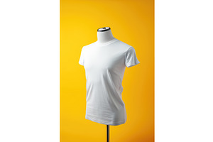 A White T-shirt On A Mannequin On A