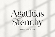 Agathias Stenchy Modern Serif Font, a Serif Font by UICreative (Thumbnail 1 of 9)