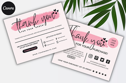 Thank You Card For Small Business